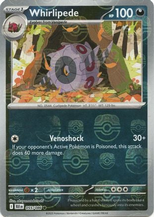 Whirlipede (Master Ball Pattern) 055/086  - Holofoil SV Black Bolt