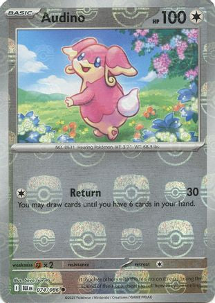Audino (Master Ball Pattern) 074/086 - Holofoil Black Bolt