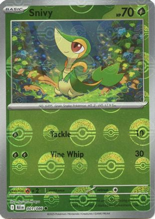 Snivy (Poke Ball Pattern) 001/086  - Holofoil SV Black Bolt
