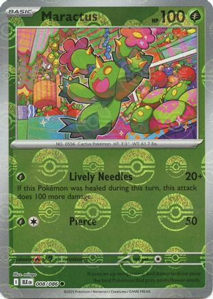 Maractus (Poke Ball Pattern) 008/086 - Holofoil Black Bolt