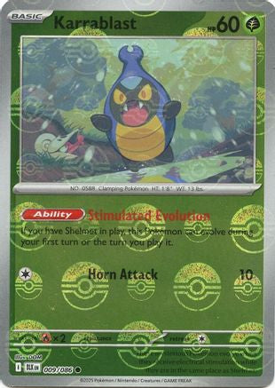 Karrablast (Poke Ball Pattern) 009/086  - Holofoil SV Black Bolt