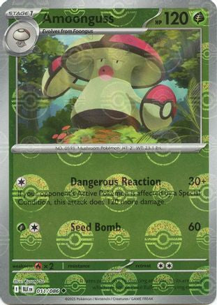 Amoonguss (Poke Ball Pattern) 011/086 - Holofoil Black Bolt