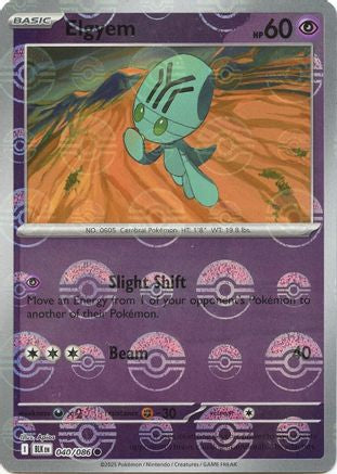 Elgyem (Poke Ball Pattern) 040/086 - Holofoil Black Bolt