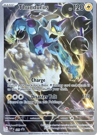 Thundurus (Pokemon Center Exclusive) 209  - Holofoil SV Scarlet & Violet Promo Cards