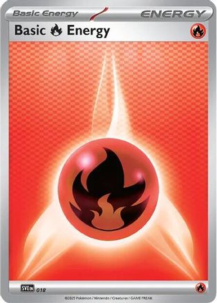 Basic Fire Energy 018  SVE Scarlet & Violet Energies