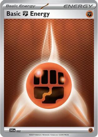 Basic Fighting Energy 022  SVE Scarlet & Violet Energies
