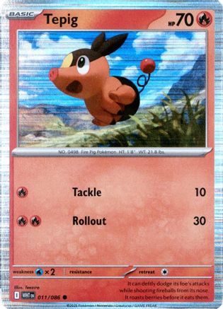Tepig (Unova Poster Collection) 011/086  - Holofoil Miscellaneous Cards & Products