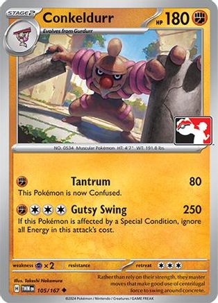 Conkeldurr 105  - Holofoil Prize Pack Series Cards