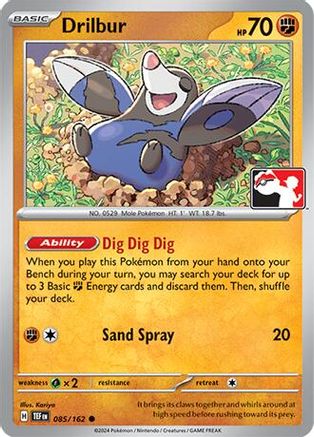 Drilbur 085  - Holofoil Prize Pack Series Cards