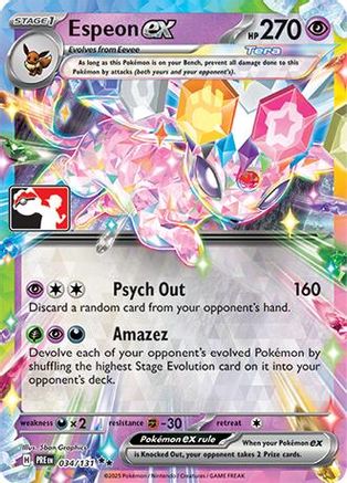 Espeon ex 034/131  - Holofoil Prize Pack Series Cards