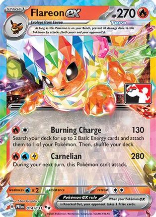 Flareon ex 014/131  - Holofoil Prize Pack Series Cards