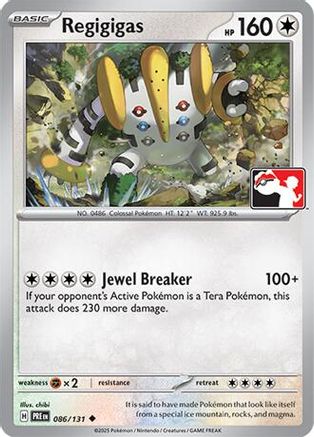 Regigigas 086/131  Prize Pack Series Cards