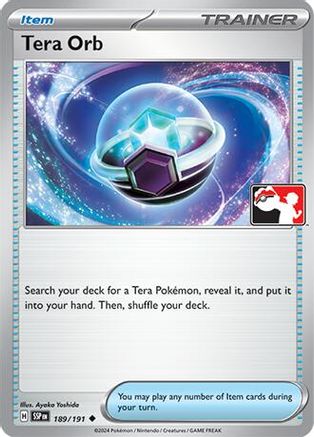Tera Orb 189  - Holofoil Prize Pack Series Cards