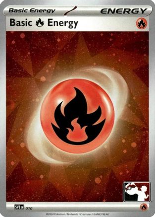 Basic Fire Energy (Cosmos Holo) 010  - Holofoil Prize Pack Series Cards