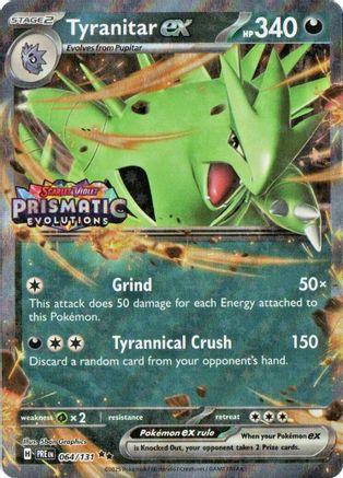 Tyranitar ex (Prismatic Evolutions Stamp) 064  - Holofoil Miscellaneous Cards & Products