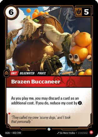 Brazen Buccaneer 002/298 - Origins