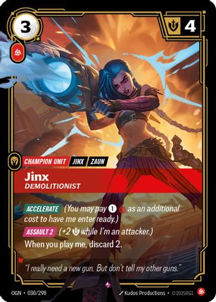 Jinx - Demolitionist 030/298 - Origins Foil