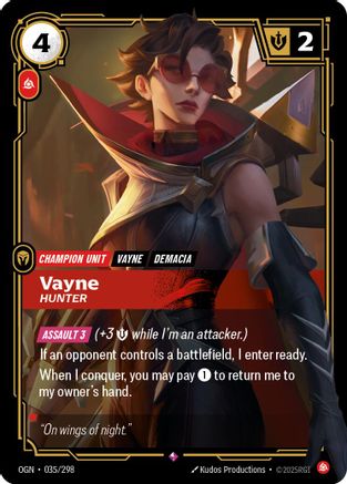 Vayne - Hunter 035/298 - Origins Foil
