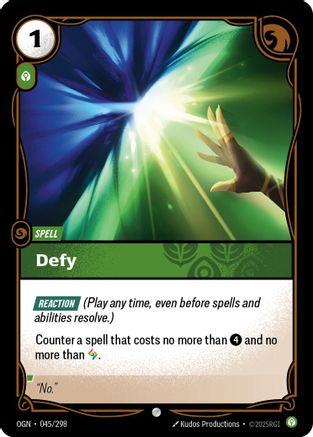 Defy 045/298 - Origins