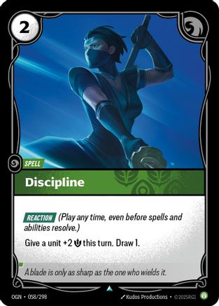 Discipline 058/298 - Origins