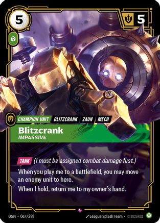 Blitzcrank - Impassive 067/298 - Origins Foil