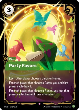 Party Favors 071/298 - Origins Foil