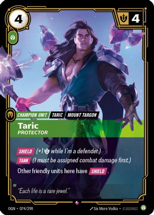 Taric - Protector 074/298 - Origins Foil