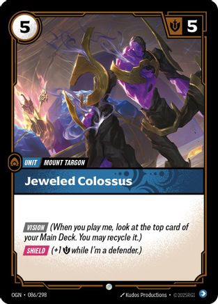 Jeweled Colossus 086/298 - Origins Foil