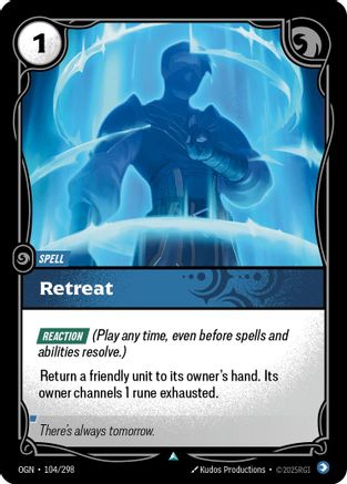 Retreat 104/298 - Origins