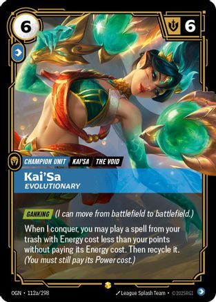 Kai'Sa - Evolutionary 112a/298 - Origins Foil