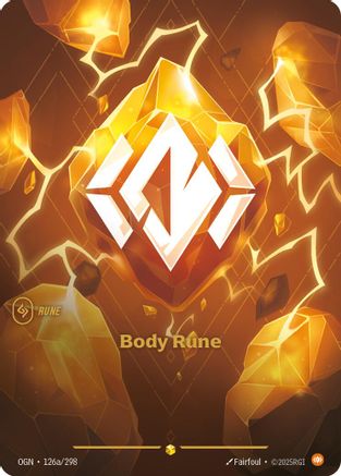 Body Rune 126a/298 - Origins Foil