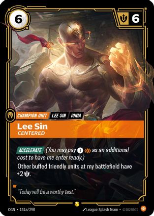 Lee Sin - Centered 151a/298 - Origins Foil