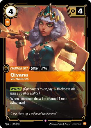 Qiyana - Victorious 155/298 - Origins Foil