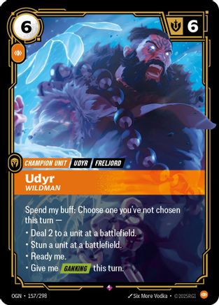 Udyr - Wildman 157/298 - Origins Foil
