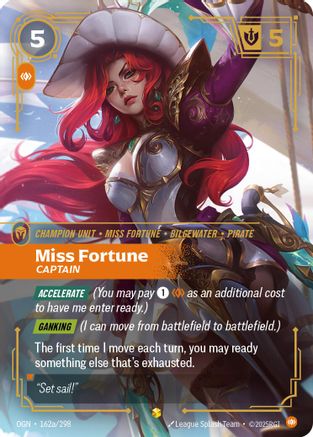 Miss Fortune - Captain 162a/298 - Origins Foil