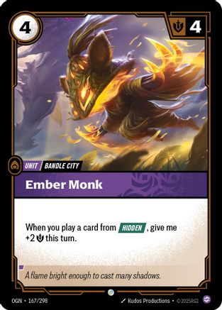 Ember Monk 167/298 - Origins