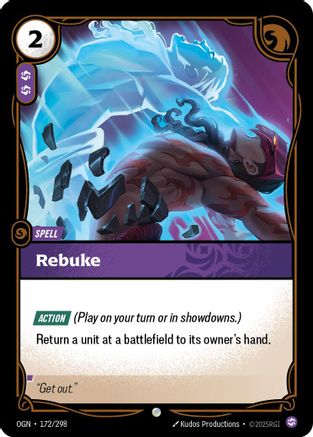 Rebuke 172/298 - Origins Foil