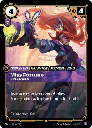 Miss Fortune - Buccaneer 193a/298 - Origins Foil