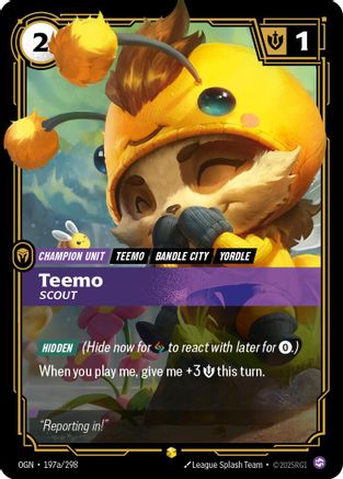 Teemo - Scout 197a/298 - Origins Foil