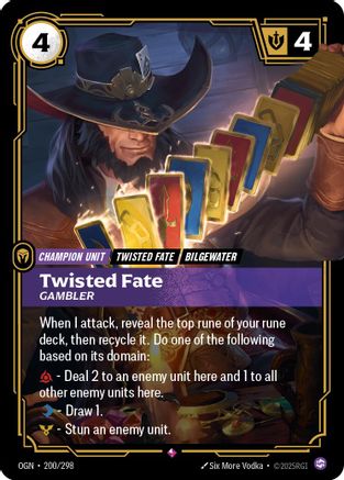 Twisted Fate - Gambler 200/298 - Origins Foil