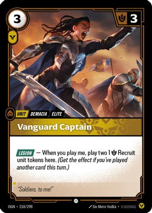 Vanguard Captain 218/298 - Origins