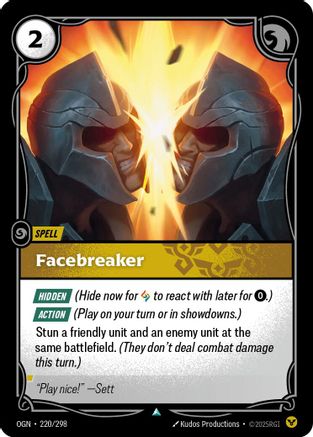 Facebreaker 220/298 - Origins Foil