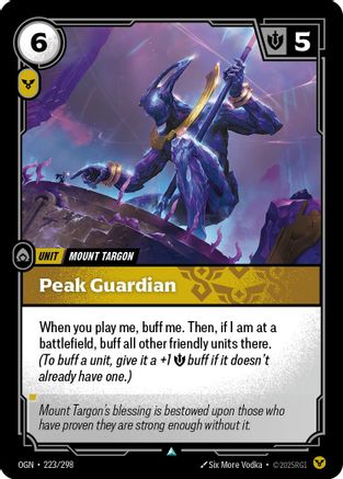 Peak Guardian 223/298 - Origins
