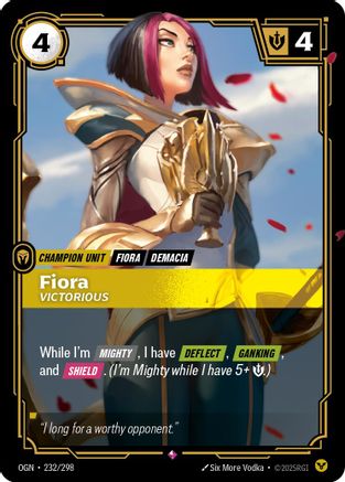 Fiora - Victorious 232/298 - Origins Foil