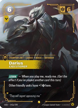 Darius - Executioner 243a/298 - Origins Foil