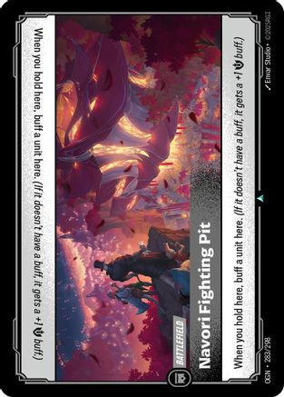 Navori Fighting Pit 283/298 - Origins