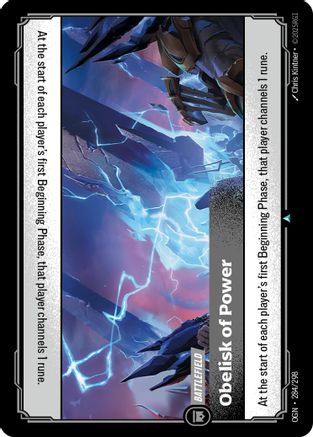 Obelisk of Power 284/298 - Origins