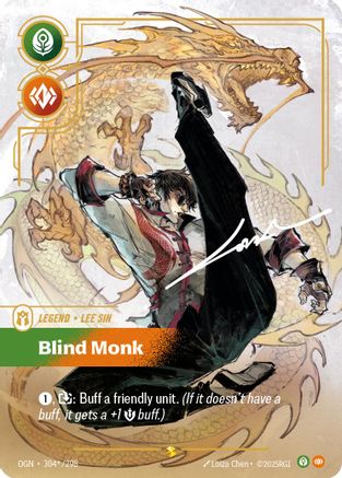 Lee Sin - Blind Monk (Signature) 304*/298 - Origins Foil