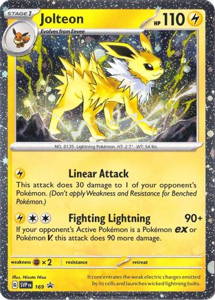 Jolteon (Cosmos Holo) 169  - Holofoil SV Scarlet & Violet Promo Cards