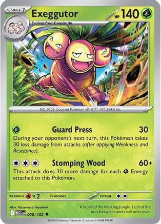 Exeggutor 005/132 - Reverse Holofoil Mega Evolution